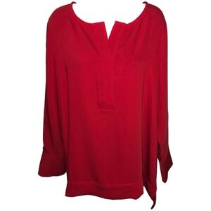 NWT Chicos Button Detail Solid Pullover Tunic Top